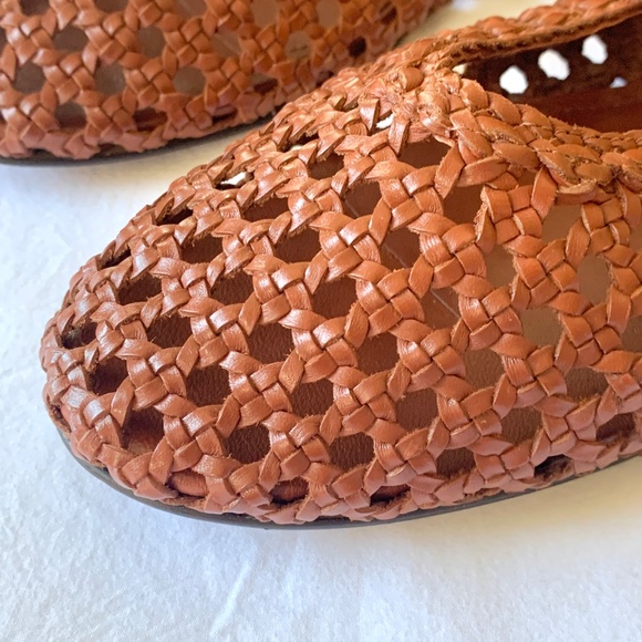 Madewell Remy Leather Woven Mary Jane Flats Dusty Redwood US8.5 NEW - Picture 4 of 12